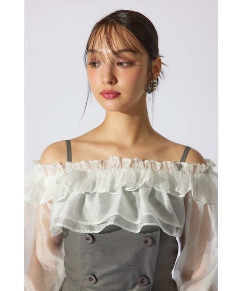 rienda(リエンダ)の「フリルカーディガンセットロンパース 春服(パンツドレス・レディース・ベージュ/グレー/ブラック・SMALL/MEDIUM)」の18枚目の写真