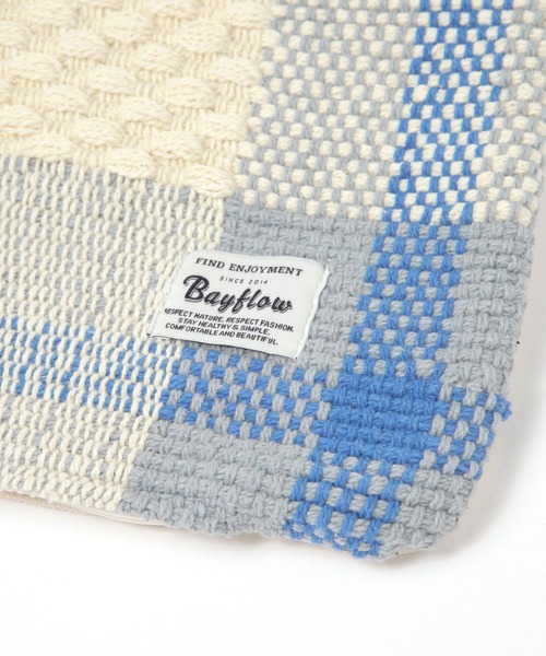 BAYFLOW（ベイフロー）の「BFチェッククッションカバー47×47（クッション/クッションカバー・レディース・オレンジ/ブルー・0）」の13枚目の写真