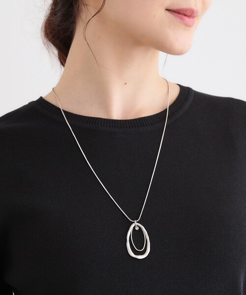 SHOO・LA・RUE（シューラルー）の「ウェーブダブルネックレス（ネックレス・レディース・ピンクゴールド/ゴールド/シルバー・00）」の4枚目の写真