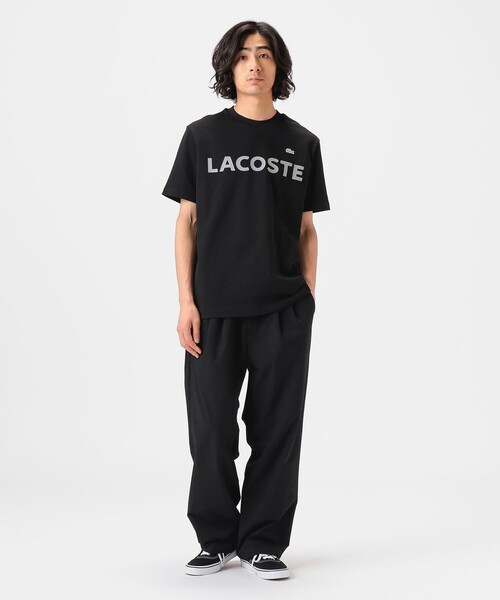 【ラコステ】ヘビーウェイト ブランドネーム ロゴ Tシャツ LACOSTE tシャツ ヘビーウェイトブランドネーム ラバープリント