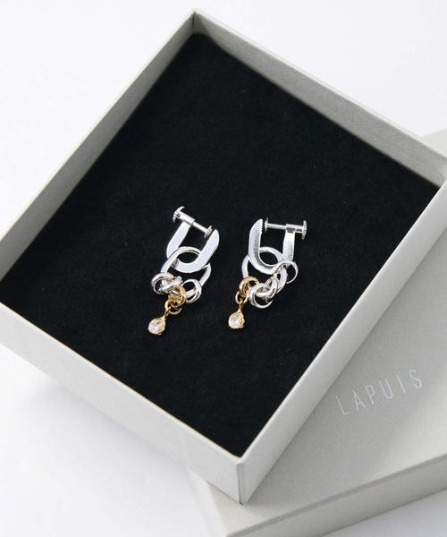 Gready Brilliant（グレディブリリアン）の「Ｂｉｊｏｕイヤリング（イヤリング・レディース・シルバー×ゴールド・FREE）」の7枚目の写真