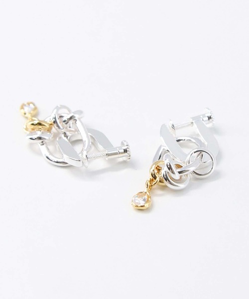 Gready Brilliant（グレディブリリアン）の「Ｂｉｊｏｕイヤリング（イヤリング・レディース・シルバー×ゴールド・FREE）」の9枚目の写真