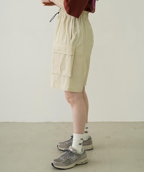 Ocean Pacific（オーシャンパシフィック）の「MILKFED. × OP CARGO SHORTS（ラッシュガード・レディース・オフホワイト/ブラック/オリーブ・S/M）」の7枚目の写真