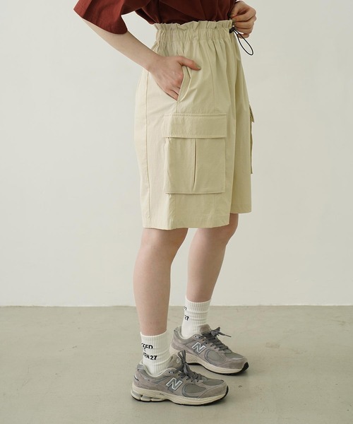 Ocean Pacific（オーシャンパシフィック）の「MILKFED. × OP CARGO SHORTS（ラッシュガード・レディース・オフホワイト/ブラック/オリーブ・S/M）」の8枚目の写真
