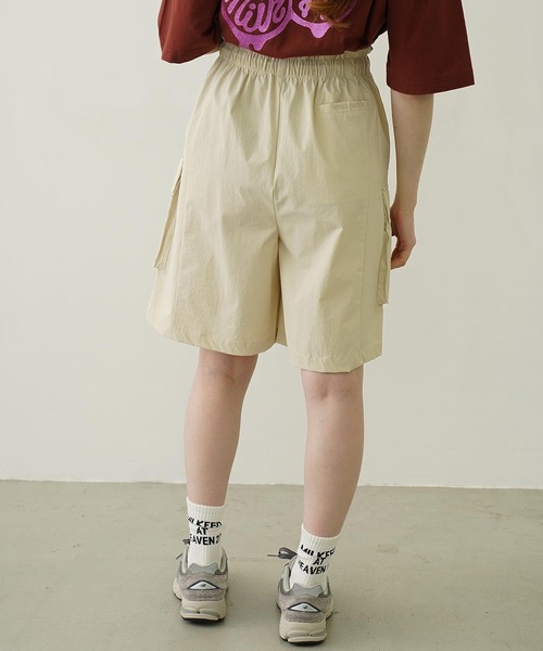 Ocean Pacific（オーシャンパシフィック）の「MILKFED. × OP CARGO SHORTS（ラッシュガード・レディース・オフホワイト/ブラック/オリーブ・S/M）」の9枚目の写真