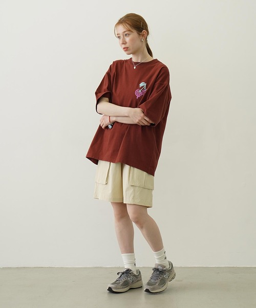 Ocean Pacific（オーシャンパシフィック）の「MILKFED. × OP CARGO SHORTS（ラッシュガード・レディース・オフホワイト/ブラック/オリーブ・S/M）」の10枚目の写真