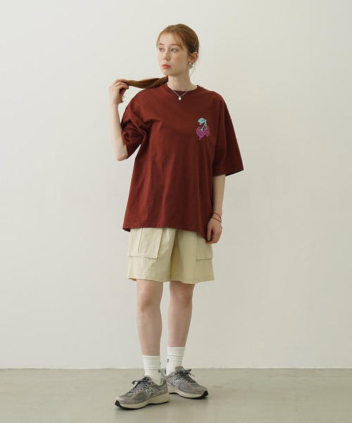 Ocean Pacific（オーシャンパシフィック）の「MILKFED. × OP CARGO SHORTS（ラッシュガード・レディース・オフホワイト/ブラック/オリーブ・S/M）」の12枚目の写真