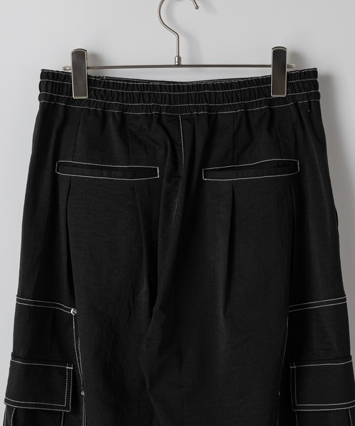 CASPER JOHN(キャスパージョン)の「Double knee parachute slacks/ダブルニーパラシュートスラックス(スラックス・メンズ・ブラック/グレー・X-SMALL/SMALL/MEDIUM/LARGE)」の20枚目の写真