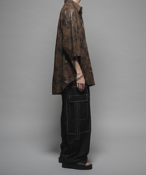 CASPER JOHN(キャスパージョン)の「Double knee parachute slacks/ダブルニーパラシュートスラックス(スラックス・メンズ・ブラック/グレー・X-SMALL/SMALL/MEDIUM/LARGE)」の9枚目の写真
