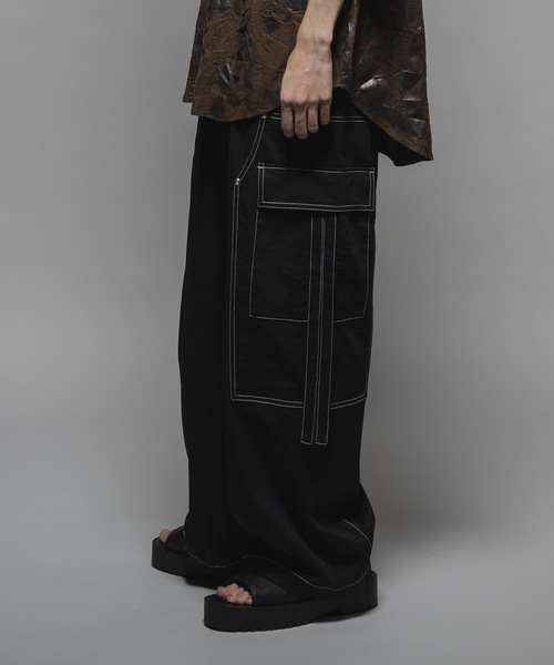 CASPER JOHN(キャスパージョン)の「Double knee parachute slacks/ダブルニーパラシュートスラックス(スラックス・メンズ・ブラック/グレー・X-SMALL/SMALL/MEDIUM/LARGE)」の6枚目の写真