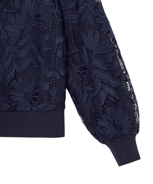 ANAYI(アナイ)の「フルールジップブルゾン(カーディガン/ボレロ・レディース・オフホワイト/ライトピンク/ネイビー・36/38)」の22枚目の写真