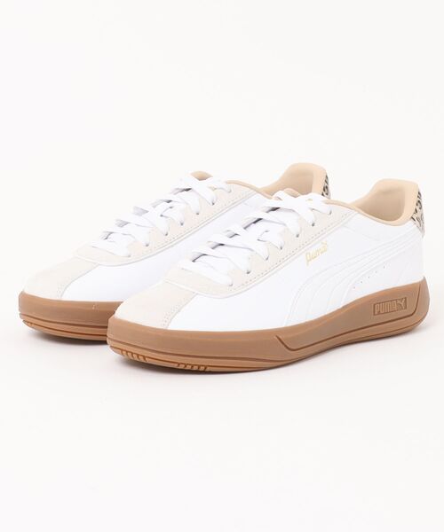 PUMA(プーマ)の「【PUMA】 PUMA CLUB クラシカ レオ(スニーカー・レディース・ホワイト・23.5cm/24.5cm/24.0cm/23.0cm)」の1枚目の写真