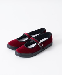 SLACK FOOTWEAR（スラックフットウェア）の「カンフーシューズ ゆべし メリージェーン TOLTE  トルテ ベルベット ベロア ストラップ（バレエシューズ）」