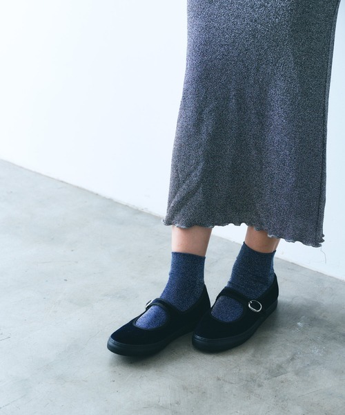 SLACK FOOTWEAR（スラックフットウェア）の「カンフーシューズ ゆべし メリージェーン TOLTE  トルテ ベルベット ベロア ストラップ（バレエシューズ・レディース・ボルドー/ネイビー・23.0cm/25.0cm/25.5cm/23.5cm/24.0cm/24.5cm）」の21枚目の写真