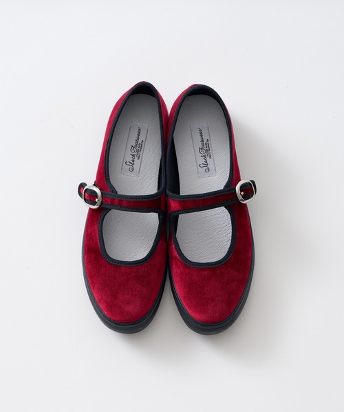SLACK FOOTWEAR（スラックフットウェア）の「カンフーシューズ ゆべし メリージェーン TOLTE  トルテ ベルベット ベロア ストラップ（バレエシューズ・レディース・ボルドー/ネイビー・23.0cm/25.0cm/25.5cm/23.5cm/24.0cm/24.5cm）」の19枚目の写真
