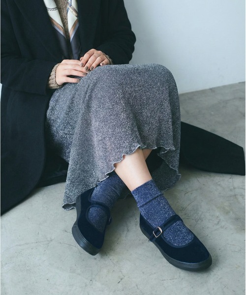 SLACK FOOTWEAR（スラックフットウェア）の「カンフーシューズ ゆべし メリージェーン TOLTE  トルテ ベルベット ベロア ストラップ（バレエシューズ・レディース・ボルドー/ネイビー・23.0cm/25.0cm/25.5cm/23.5cm/24.0cm/24.5cm）」の8枚目の写真