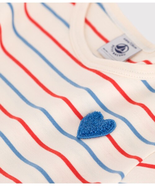 PETIT BATEAU(プチバトー)の「半袖ワンピース(ワンピース・キッズ・ホワイト系その他・6YEAR/8YEAR/12YEAR/10YEAR)」の2枚目の写真