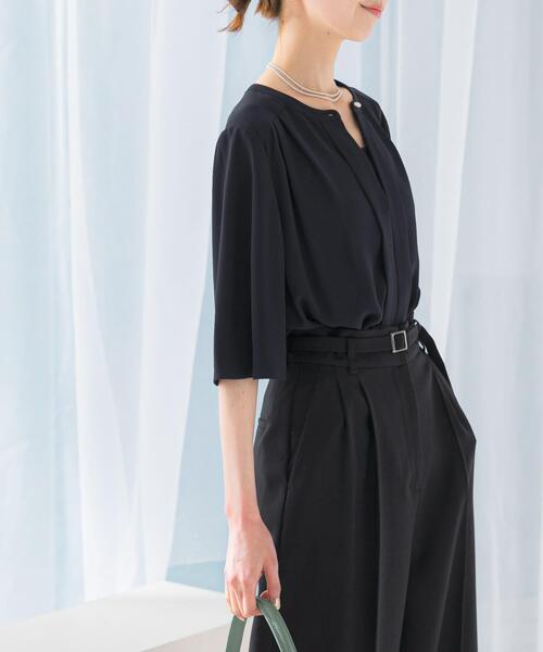 URBAN RESEARCH ROSSO WOMEN(アーバンリサーチ ロッソ)の「2WAYウォッシャブルフレアスリーブブラウス(シャツ/ブラウス・レディース・オフホワイト/ネイビー/オレンジ・FREE)」の20枚目の写真