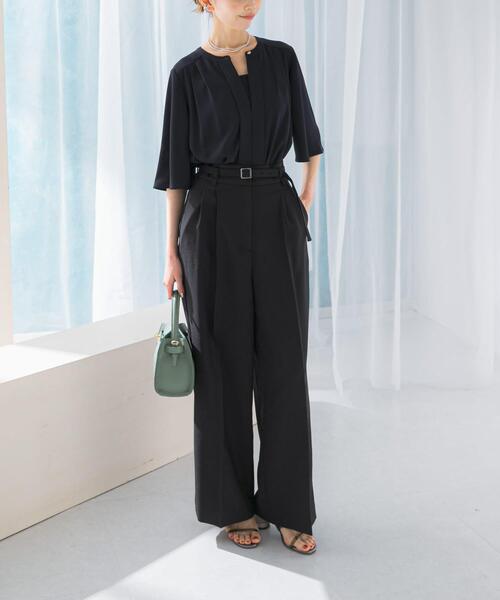 URBAN RESEARCH ROSSO WOMEN(アーバンリサーチ ロッソ)の「2WAYウォッシャブルフレアスリーブブラウス(シャツ/ブラウス・レディース・オフホワイト/ネイビー/オレンジ・FREE)」の22枚目の写真