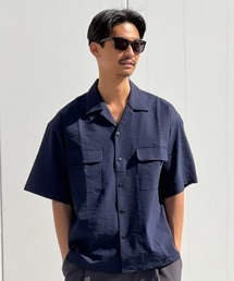THOUSAND MILE(�T�E�U���h�}�C��)�́yTHOUSAND MILE�z SHORT SLEEVE SHIRT�V���[�g�X���[�u�V���c(�V���c/�u���E�X)