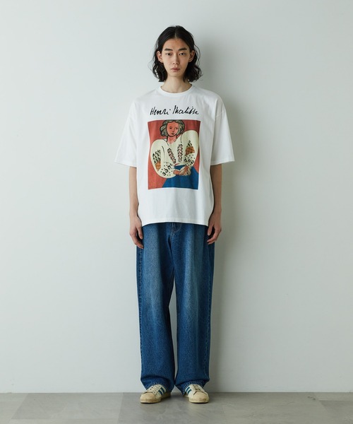 NANO universe（ナノユニバース）の「｢HOTEL PALACE｣オテルパラス アンリマティス アートグラフィックTシャツA（Tシャツ/カットソー・メンズ・ブラック/ホワイト・M/L）」の4枚目の写真