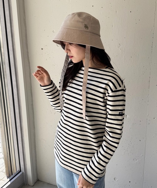 moz（モズ）の「【MOZ】171-0023 リボンバケットハット（キャップ・レディース・ベージュ/ブラック/カーキ/ナチュラル・FREE）」の17枚目の写真