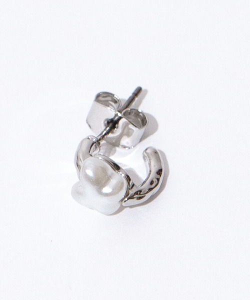 flower（フラワー）の「パールバタフライピアス（ピアス（片耳用）・レディース・シルバー/ゴールド・FREE）」の8枚目の写真