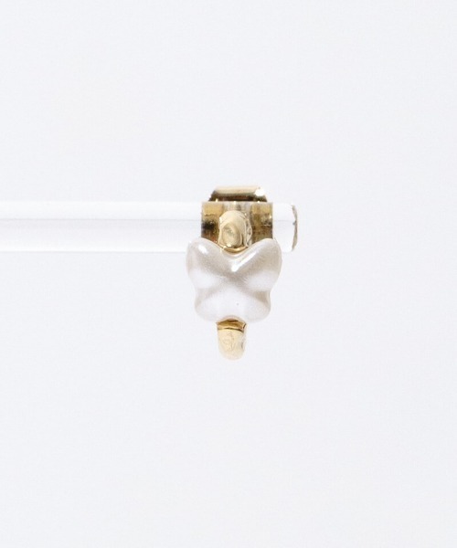 flower(フラワー)の「パールバタフライピアス(ピアス(片耳用)・レディース・シルバー/ゴールド・FREE)」の15枚目の写真