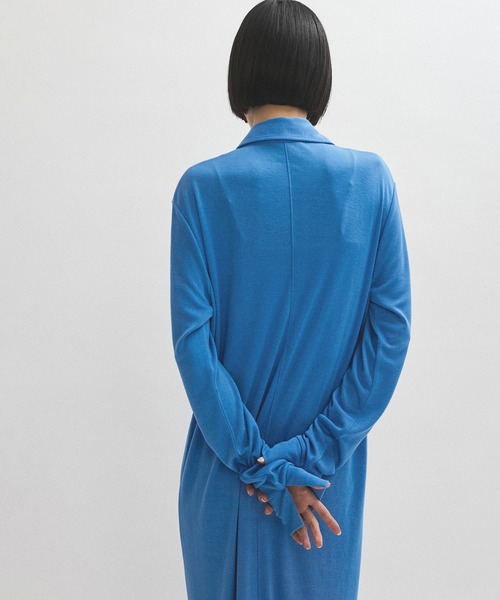 ADAM ET ROPE'（アダムエロペ）の「ポロシャツライクカットソーワンピース（ワンピース・レディース・ブルー系その他4/ブラック・FREE）」の13枚目の写真