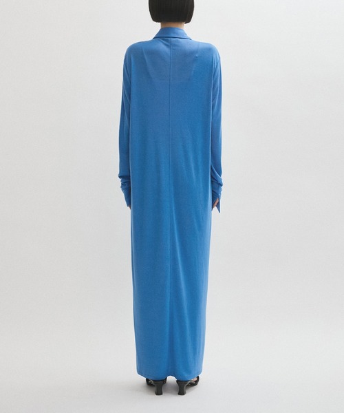 ADAM ET ROPE'（アダムエロペ）の「ポロシャツライクカットソーワンピース（ワンピース・レディース・ブルー系その他4/ブラック・FREE）」の8枚目の写真