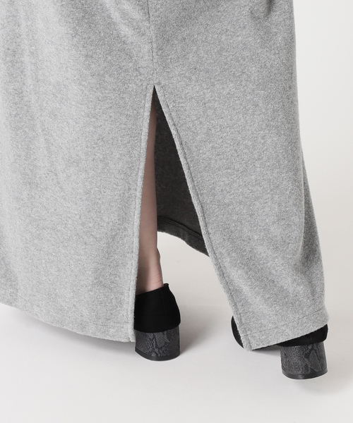 JOURNAL STANDARD（ジャーナルスタンダード）の「パイルラインワンピース（ワンピース・レディース・ブラウン/グレー・FREE）」の10枚目の写真