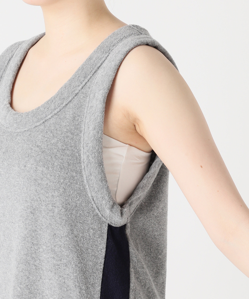 JOURNAL STANDARD（ジャーナルスタンダード）の「パイルラインワンピース（ワンピース・レディース・ブラウン/グレー・FREE）」の8枚目の写真