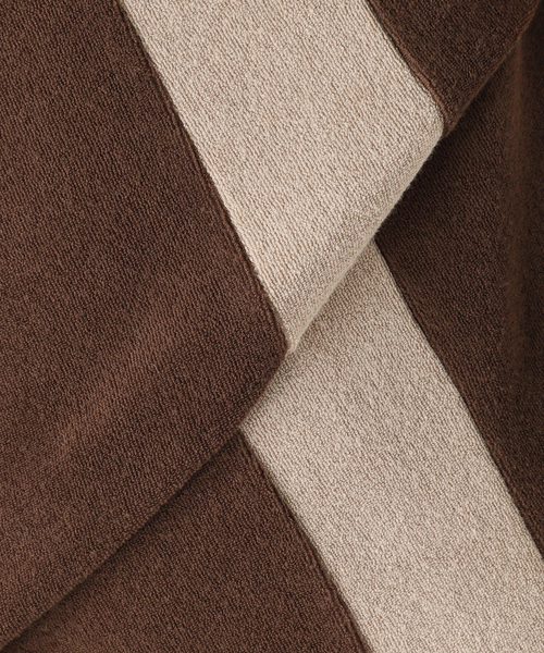 JOURNAL STANDARD（ジャーナルスタンダード）の「パイルラインワンピース（ワンピース・レディース・ブラウン/グレー・FREE）」の3枚目の写真