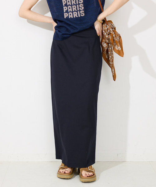 SLOBE IENA(スローブイエナ)の「《接触冷感》トリコットタイトスカート(スカート・レディース・ネイビー/オレンジ/グリーン・36/38)」の19枚目の写真