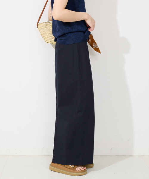 SLOBE IENA(スローブイエナ)の「《接触冷感》トリコットタイトスカート(スカート・レディース・ネイビー/オレンジ/グリーン・36/38)」の21枚目の写真