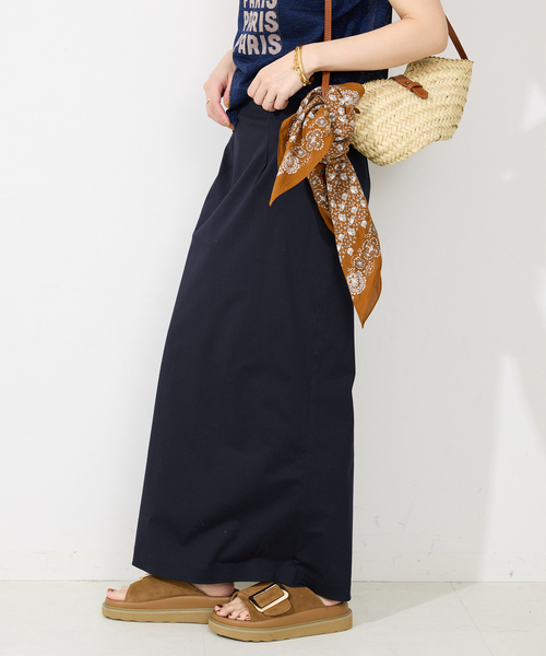 SLOBE IENA(スローブイエナ)の「《接触冷感》トリコットタイトスカート(スカート・レディース・ネイビー/オレンジ/グリーン・36/38)」の22枚目の写真