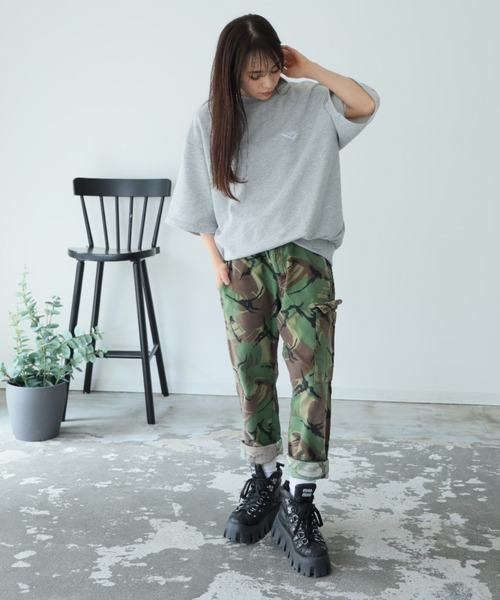 PONY（ポニー）の「PONY 半袖スウェットセットアップ（スウェット・レディース・杢グレー/ブラック/ブラウン・M/L/XL）」の9枚目の写真