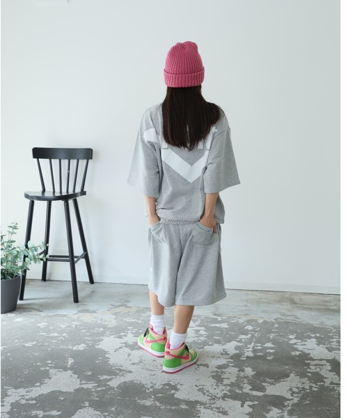 PONY（ポニー）の「PONY 半袖スウェットセットアップ（スウェット・レディース・杢グレー/ブラック/ブラウン・M/L/XL）」の10枚目の写真