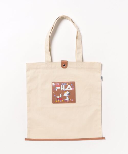 FILA(フィラ)の「【FILA/フィラ × PEANUTS/ピーナッツ】キャンバストートバッグ(トートバッグ・レディース・ベージュ/ブラック/ホワイト・FREE)」の22枚目の写真