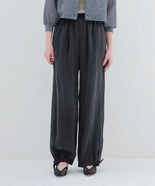 DRESSLAVE（ドレスレイブ）の「fibril lyocell washer easy pants(フィブリルリヨセルウォッシャーイージーパンツ)（その他パンツ・レディース・ブラック/ベージュ・38/36）」の2枚目の写真