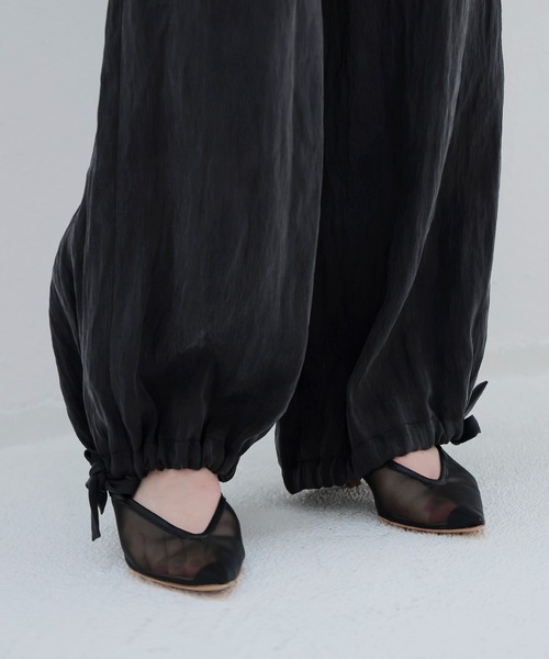 DRESSLAVE（ドレスレイブ）の「fibril lyocell washer easy pants(フィブリルリヨセルウォッシャーイージーパンツ)（その他パンツ・レディース・ブラック/ベージュ・38/36）」の11枚目の写真