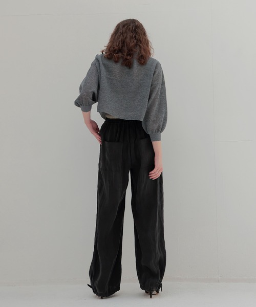 DRESSLAVE（ドレスレイブ）の「fibril lyocell washer easy pants(フィブリルリヨセルウォッシャーイージーパンツ)（その他パンツ・レディース・ブラック/ベージュ・38/36）」の14枚目の写真