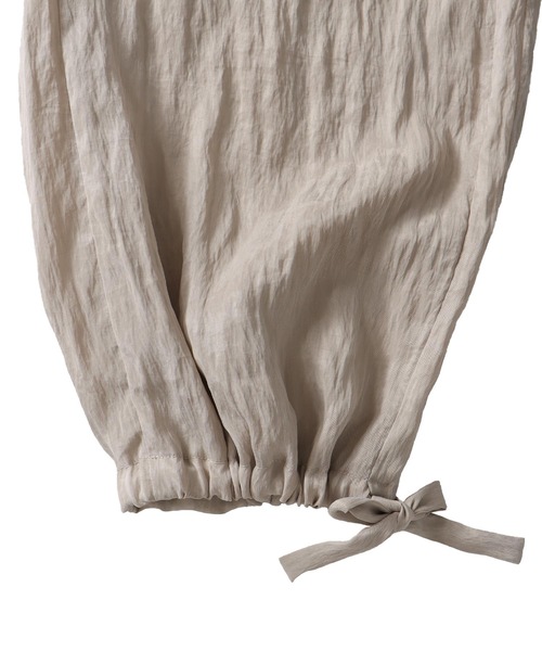 DRESSLAVE（ドレスレイブ）の「fibril lyocell washer easy pants(フィブリルリヨセルウォッシャーイージーパンツ)（その他パンツ・レディース・ブラック/ベージュ・38/36）」の7枚目の写真