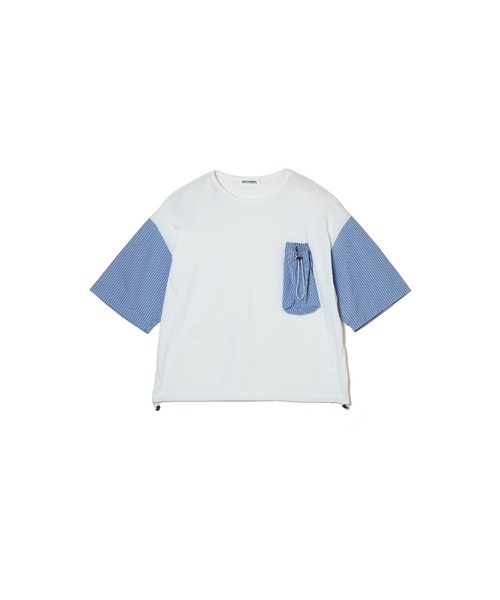 DISCOVERED（ディスカバード）の「OUT POCKET TEE（Tシャツ/カットソー・メンズ・ホワイト/ブラック・SMALL/LARGE）」の2枚目の写真