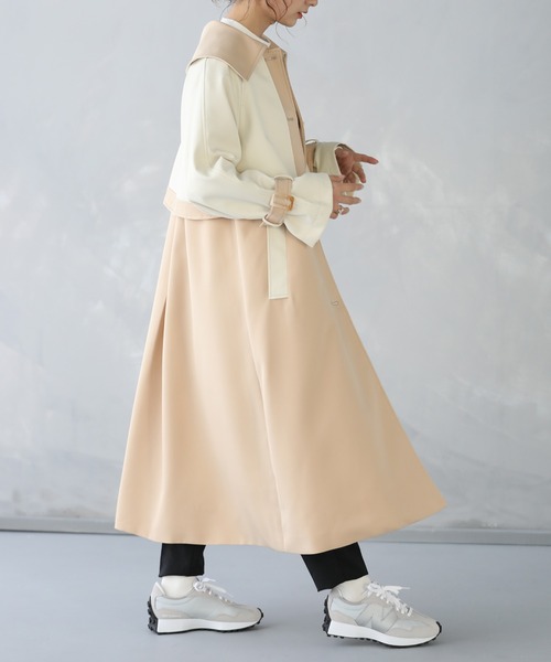 kolor ドッキングトレンチコート 中古・古着通販】KOLOR (カラー) ドッキングトレンチコート ベージュ