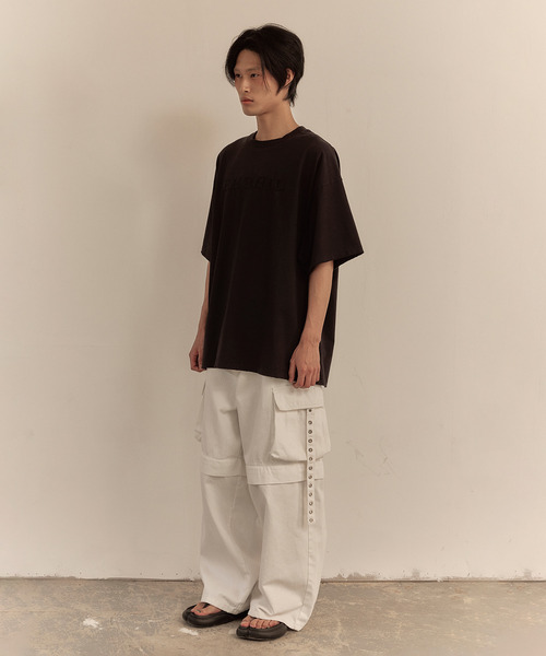 LIBERE(リベーレ)の「LIBERE リベーレ / ELEGANT DISARRY T-SHIRT 立体刺繍ビッグシルエットTシャツ / 251212-251213(Tシャツ/カットソー・メンズ・ブラック/ホワイト・LARGE/MEDIUM/SMALL)」の15枚目の写真