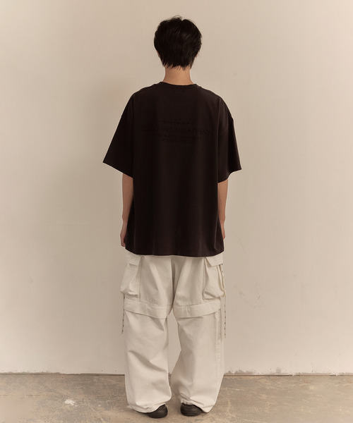 LIBERE(リベーレ)の「LIBERE リベーレ / ELEGANT DISARRY T-SHIRT 立体刺繍ビッグシルエットTシャツ / 251212-251213(Tシャツ/カットソー・メンズ・ブラック/ホワイト・LARGE/MEDIUM/SMALL)」の14枚目の写真