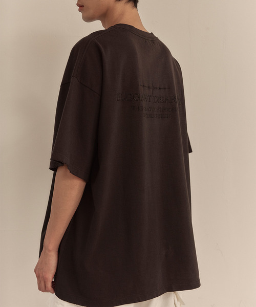 LIBERE(リベーレ)の「LIBERE リベーレ / ELEGANT DISARRY T-SHIRT 立体刺繍ビッグシルエットTシャツ / 251212-251213(Tシャツ/カットソー・メンズ・ブラック/ホワイト・LARGE/MEDIUM/SMALL)」の10枚目の写真
