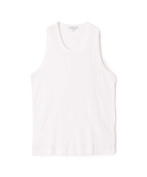 JAMES PERSE(ジェームスパース)の「MNL3633 コットンリブ タンクトップ MNL3633(Tシャツ/カットソー・メンズ・ブラック/ホワイト・0/1)」の2枚目の写真