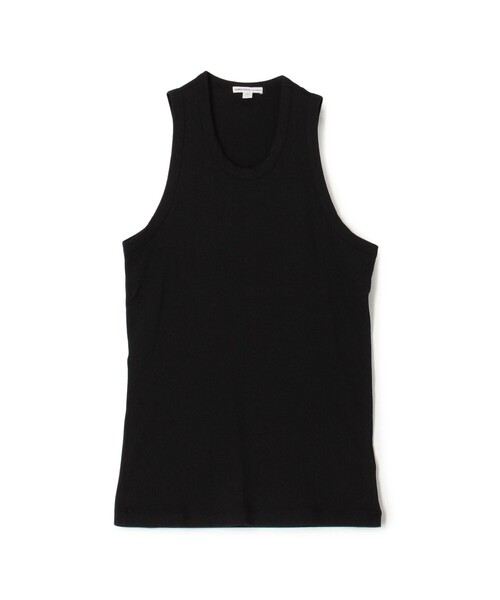 JAMES PERSE(ジェームスパース)の「MNL3633 コットンリブ タンクトップ MNL3633(Tシャツ/カットソー・メンズ・ブラック/ホワイト・0/1)」の1枚目の写真